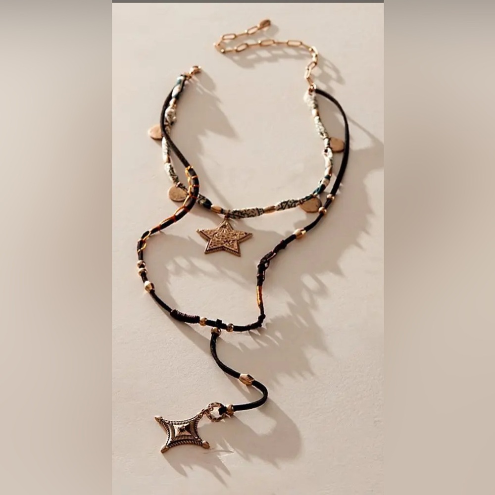 Free People Dandelion Lariat Necklace NWOT